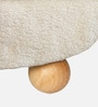 Brick Pouffe In Light Cream Colour