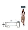Bridgeview Coffee Table In Chrome Finish