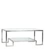 Bridgeview Coffee Table In Chrome Finish