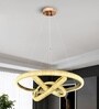 Brielle 70W | 47 Cm |Height Adjustable | 3 Light Mode | Modern LED Ceiling Chandelier for Living Room, Dining, Bedroom, Hall, Kitchen, Office,Luxury Decorative Lighting