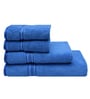 Bright Blue Solid 500 GSM Cotton 4 Pieces Towel Set