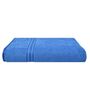 Bright Blue Solid 500 GSM Cotton Bath Towel