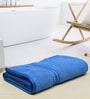 Blue Solid 500 GSM Cotton Bath Towel