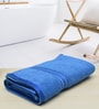 Blue Solid 500 GSM Cotton Bath Towel