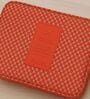 Red Geometric Pattern Travel Organizer Pouch