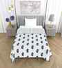 Bright White Royal Collection Single Bed Dohar Blanket