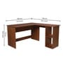 Brightmind Brown Colour Office Table In Walnut Finish Brightmind Brown Colour Office Table In Walnut Finish