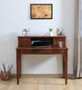 Brighton Sheesham Wood Writing Table In Honey Oak Finish