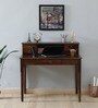 Brighton Sheesham Wood Writing Table In Provincial Teak Finish