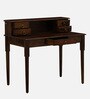 Brighton Sheesham Wood Writing Table In Provincial Teak Finish