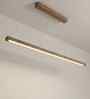 Brigitte 48 Brown Solid Wood Linear LED Hanging Light