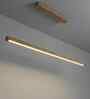 Brigitte 48 Brown Solid Wood Linear LED Hanging Light