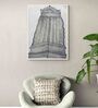 Brihadeeswara Temple Handmade Pencil, Ink & Charcoal On Unframed Canvas Painting