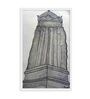 Brihadeeswara Temple Handmade Pencil, Ink & Charcoal On Unframed Canvas Painting