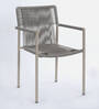 Brik Steel & Braided Rope Table And Chair Sets In Cream Finish