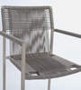 Brik Steel & Braided Rope Table And Chair Sets In Cream Finish