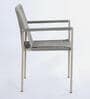 Brik Steel & Braided Rope Table And Chair Sets In Cream Finish