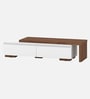 Brimsey TV Unit in Planked Walnut and White Finish Brimsey TV Unit in Planked Walnut and White Finish