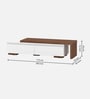 Brimsey TV Unit in Planked Walnut and White Finish Brimsey TV Unit in Planked Walnut and White Finish