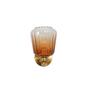 Brinley Metal & Glass Wall Light (Amber)