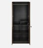 Brio 2 Door Wardrobe in Dark Walnut & Sonoma Oak Finish