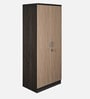 Brio 2 Door Wardrobe in Dark Walnut & Sonoma Oak Finish