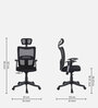 Brio High Back Ergonomic Chair in Black Colour