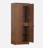 Brio 2 Door Wardrobe in Walnut Finish