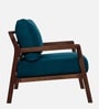 Brio Sheesham Wood Arm Chair In Blue Color