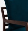 Brio Sheesham Wood Arm Chair In Blue Color