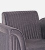 Brio Velvet Fabric 1 Seater Sofa in Textured Grey Color