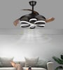Brisa Black Aluminium LED Smart Fan Chandelier