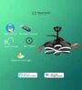 Brisa Black Aluminium LED Smart Fan Chandelier