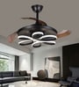 Brisa Black Aluminium LED Smart Fan Chandelier