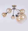 Brisk Silver Glass Chandelier