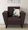 Urban Living Bristol Fabric 1 Seater Sofa in Brown Colour