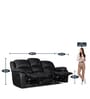 Bristol 3 Seater Recliner in Black Colour