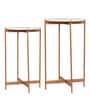 Bristol Metal Nest of Tables in Gold Finish (Set Of 2)