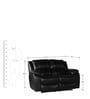 Bristol 2 Seater Recliner in Black Colour