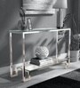 Britt Metal Console Table in Silver Colour