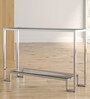 Britt Metal Console Table in Silver Colour