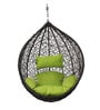Britt Wicker Swing in Brown & Green Colour