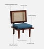 Brixi Sheesham Wood  Slipper Chairs with Cushion In Honey Oak Finish