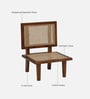 Brixi Sheesham Wood Slipper Chair In Honey Oak Finish