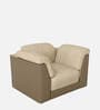Broadway V2 Leatherette 1 Seater Sofa In Ada Sand Colour