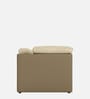 Broadway V2 Leatherette 1 Seater Sofa In Ada Sand Colour