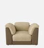 Broadway V2 Leatherette 1 Seater Sofa In Ada Sand Colour