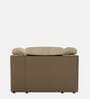 Broadway V2 Leatherette 1 Seater Sofa In Ada Sand Colour