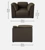 Broadway V2 Leatherette 1 Seater Sofa In Ada Woodland Colour