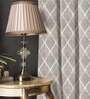 Brocade Soft Brown Blackout Jacquard Polyester Curtains for Door Pack of 2